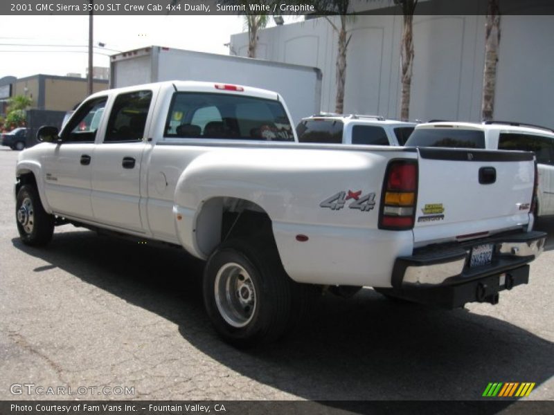 Summit White / Graphite 2001 GMC Sierra 3500 SLT Crew Cab 4x4 Dually