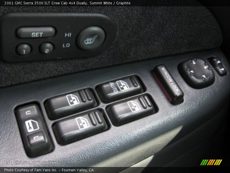 Summit White / Graphite 2001 GMC Sierra 3500 SLT Crew Cab 4x4 Dually