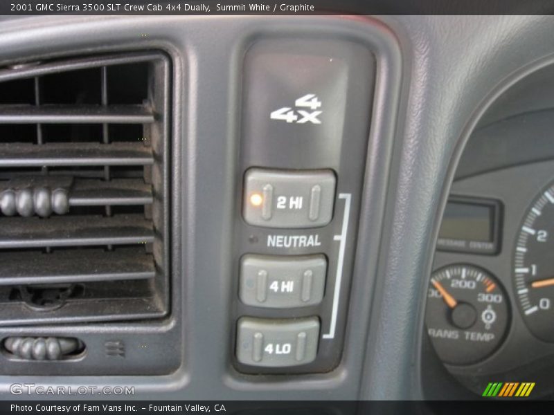 Summit White / Graphite 2001 GMC Sierra 3500 SLT Crew Cab 4x4 Dually