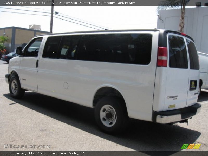Summit White / Medium Dark Pewter 2004 Chevrolet Express 3500 LS Passenger Van