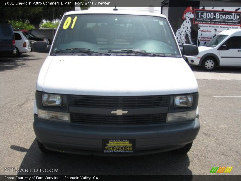 Ivory White / Pewter 2001 Chevrolet Astro Commercial Van