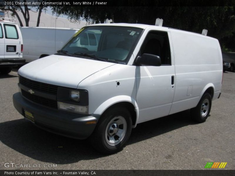 Ivory White / Pewter 2001 Chevrolet Astro Commercial Van