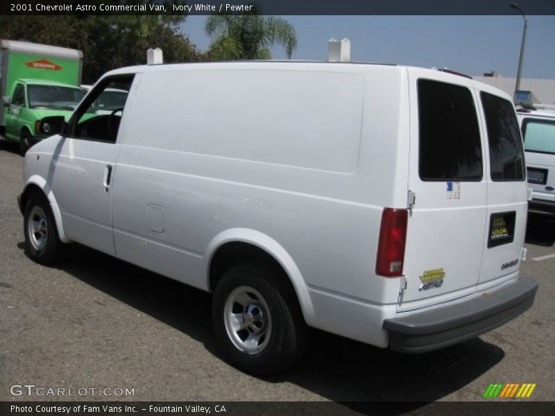 Ivory White / Pewter 2001 Chevrolet Astro Commercial Van