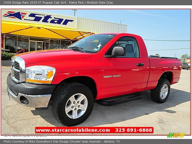 Flame Red / Medium Slate Gray 2006 Dodge Ram 1500 ST Regular Cab 4x4