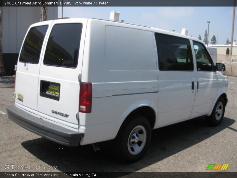 Ivory White / Pewter 2001 Chevrolet Astro Commercial Van