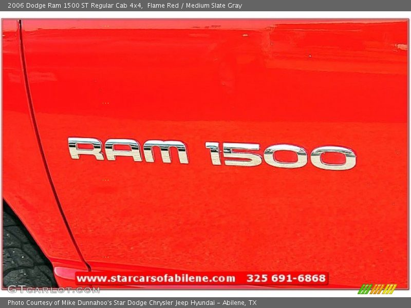 Flame Red / Medium Slate Gray 2006 Dodge Ram 1500 ST Regular Cab 4x4