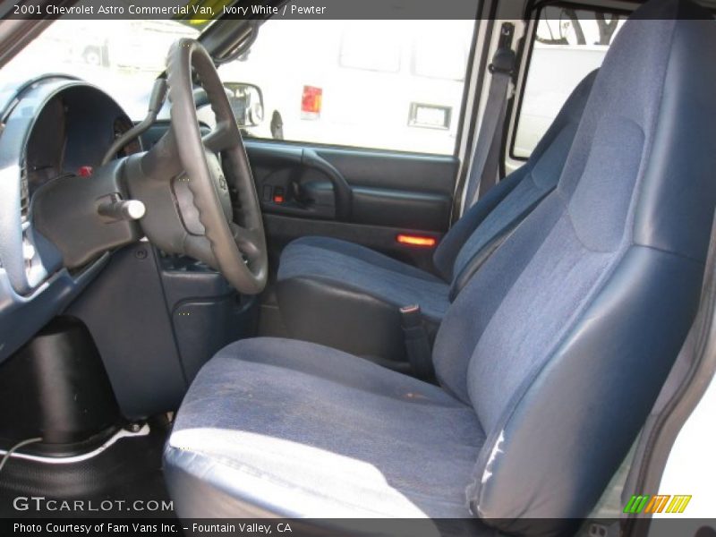 Ivory White / Pewter 2001 Chevrolet Astro Commercial Van