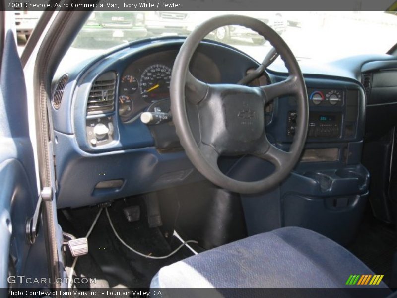 Ivory White / Pewter 2001 Chevrolet Astro Commercial Van