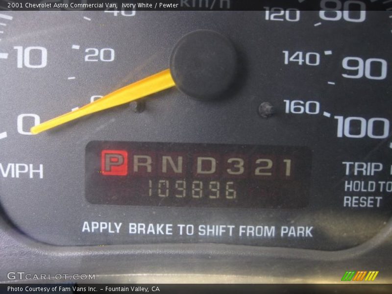 Ivory White / Pewter 2001 Chevrolet Astro Commercial Van