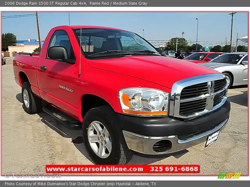 Flame Red / Medium Slate Gray 2006 Dodge Ram 1500 ST Regular Cab 4x4