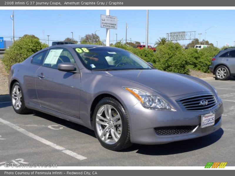 Amethyst Graphite Gray / Graphite 2008 Infiniti G 37 Journey Coupe