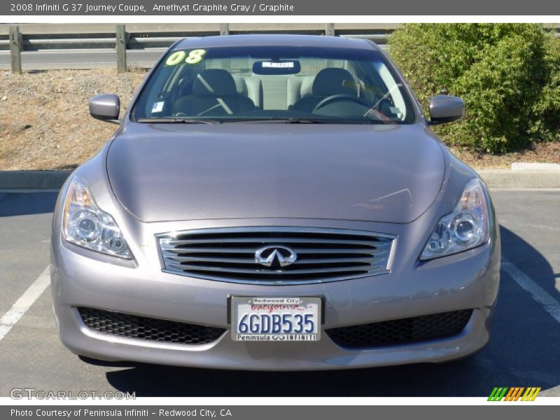 Amethyst Graphite Gray / Graphite 2008 Infiniti G 37 Journey Coupe