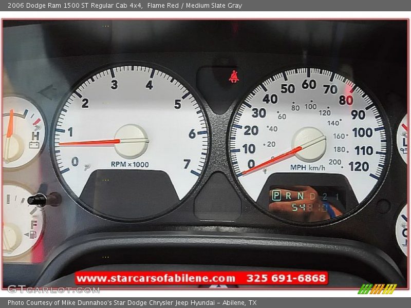 Flame Red / Medium Slate Gray 2006 Dodge Ram 1500 ST Regular Cab 4x4