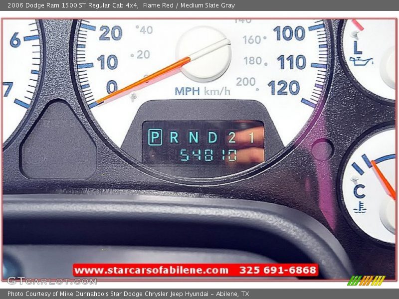 Flame Red / Medium Slate Gray 2006 Dodge Ram 1500 ST Regular Cab 4x4