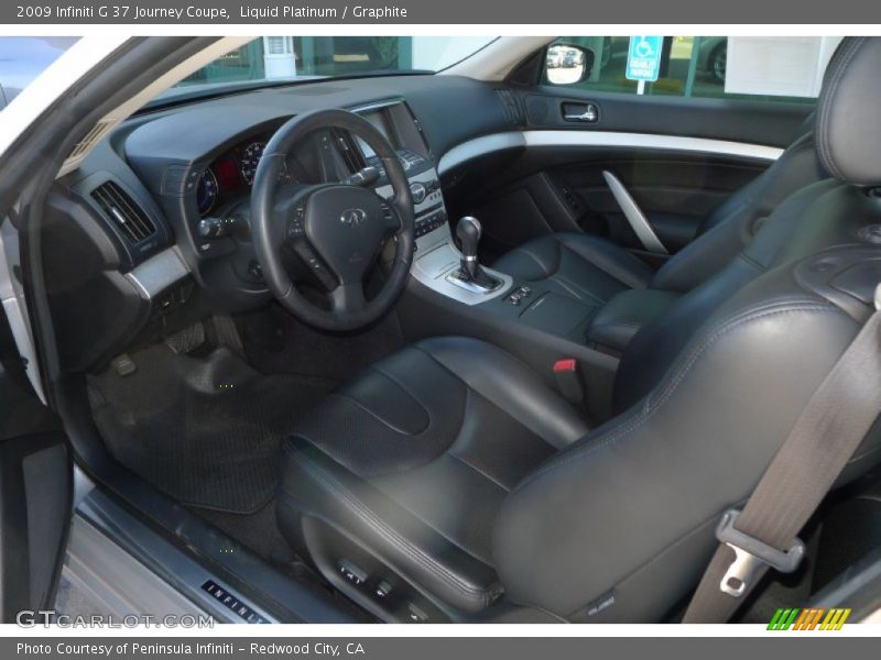  2009 G 37 Journey Coupe Graphite Interior