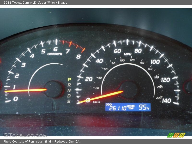 Super White / Bisque 2011 Toyota Camry LE