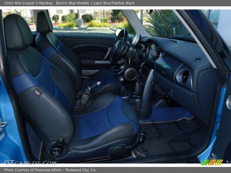 Electric Blue Metallic / Lapis Blue/Panther Black 2003 Mini Cooper S Hardtop
