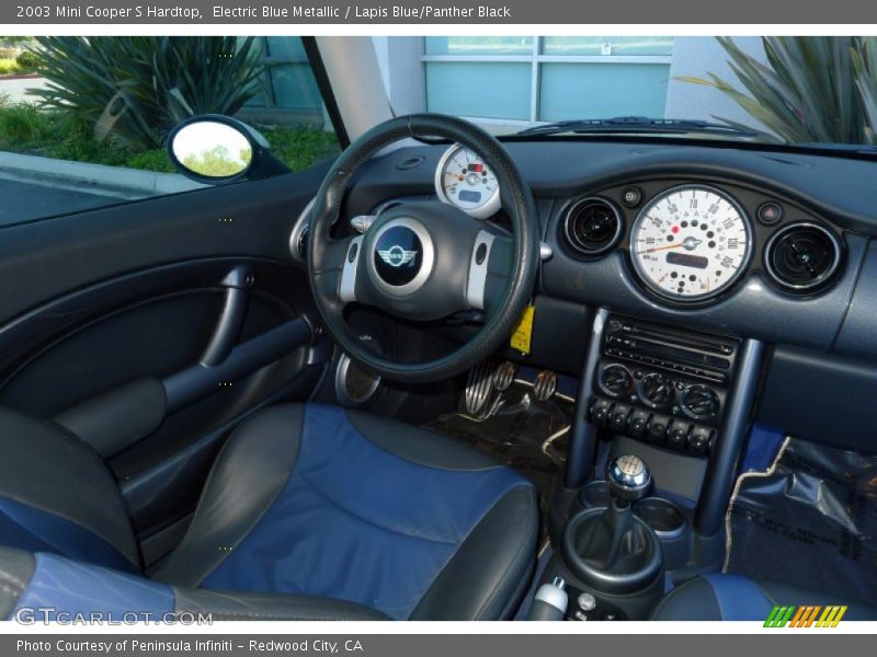 Electric Blue Metallic / Lapis Blue/Panther Black 2003 Mini Cooper S Hardtop