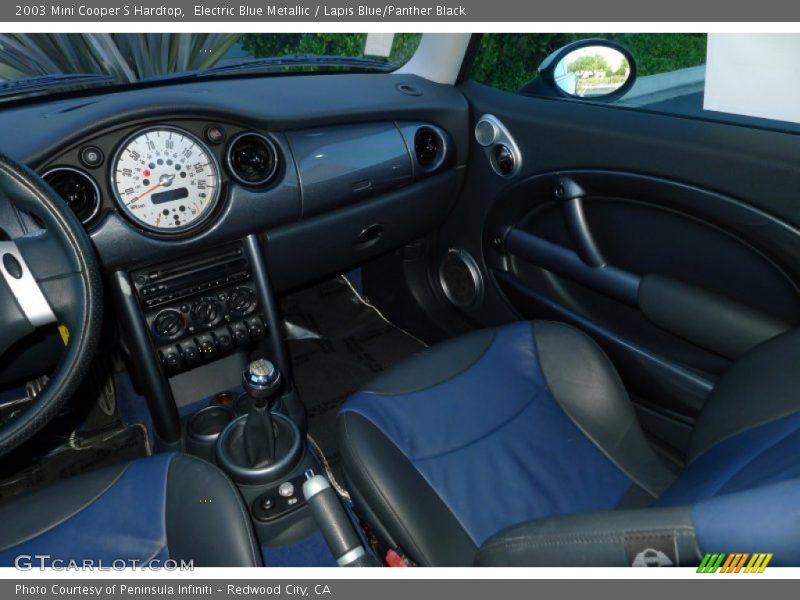 Electric Blue Metallic / Lapis Blue/Panther Black 2003 Mini Cooper S Hardtop