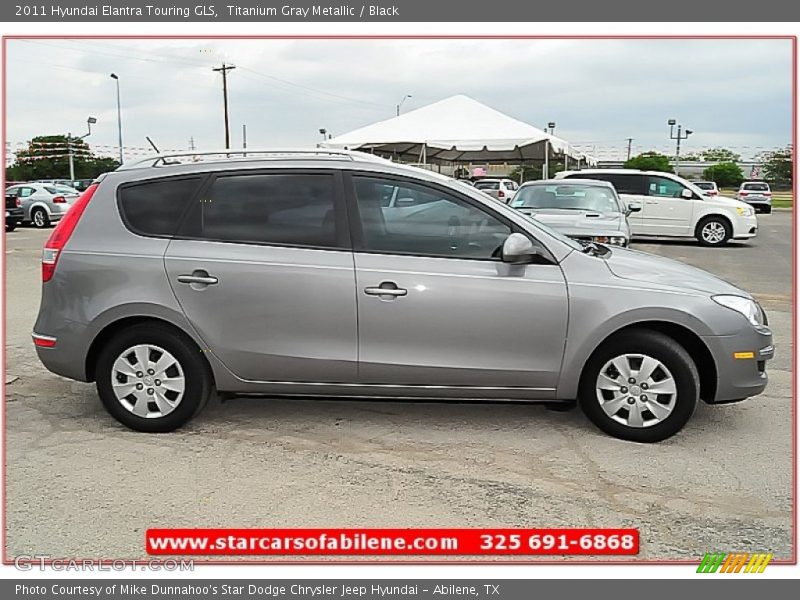 Titanium Gray Metallic / Black 2011 Hyundai Elantra Touring GLS