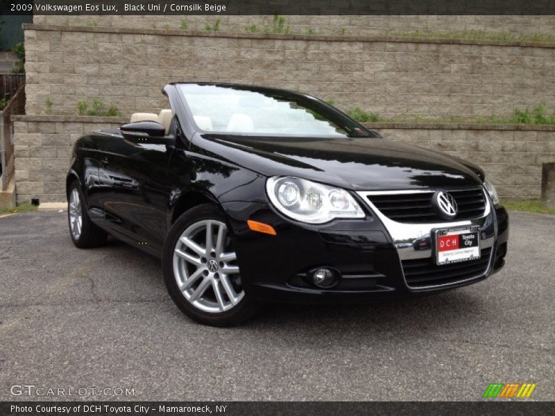 Black Uni / Cornsilk Beige 2009 Volkswagen Eos Lux