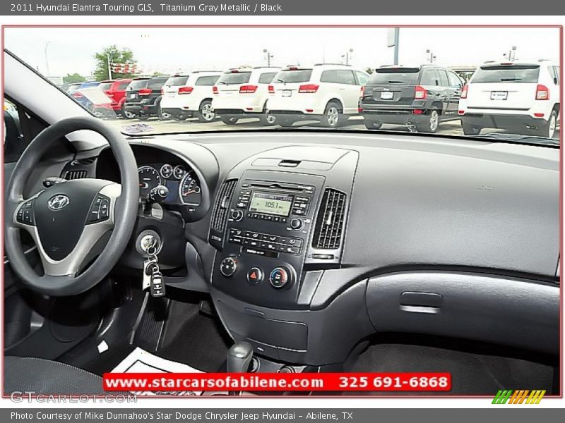 Titanium Gray Metallic / Black 2011 Hyundai Elantra Touring GLS