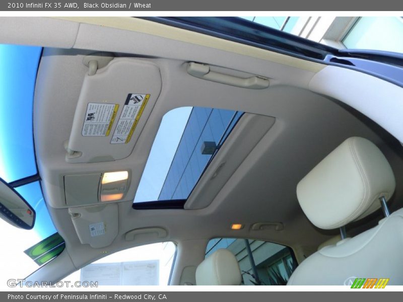 Black Obsidian / Wheat 2010 Infiniti FX 35 AWD