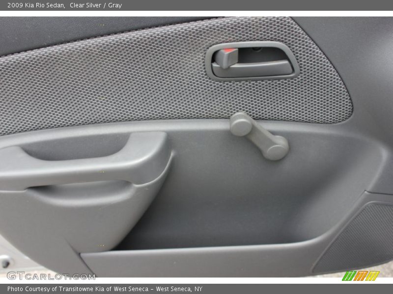 Clear Silver / Gray 2009 Kia Rio Sedan