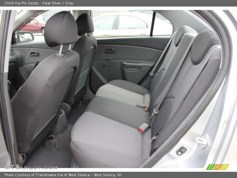 Rear Seat of 2009 Rio Sedan