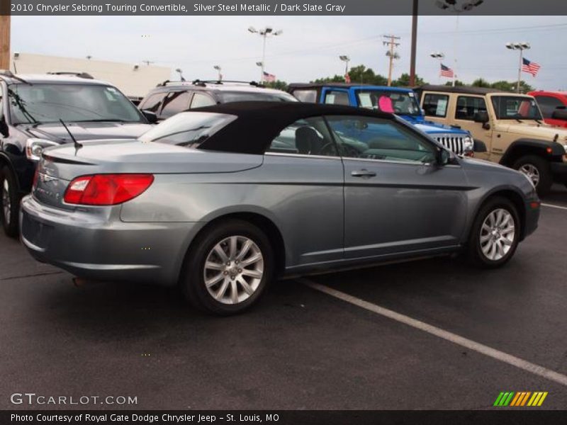 Silver Steel Metallic / Dark Slate Gray 2010 Chrysler Sebring Touring Convertible