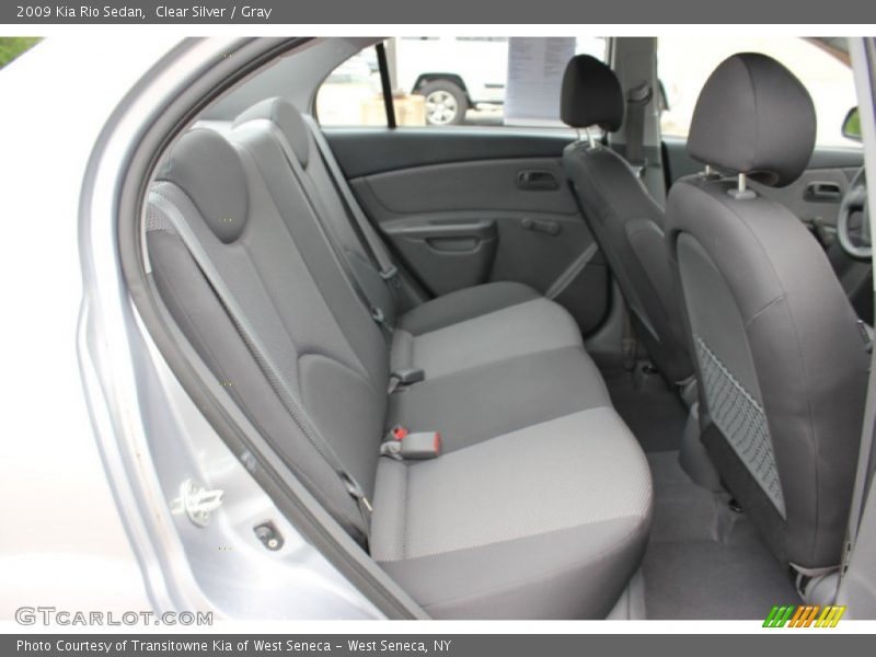 Rear Seat of 2009 Rio Sedan