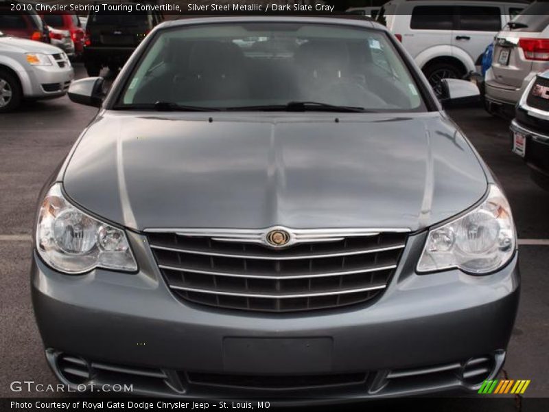 Silver Steel Metallic / Dark Slate Gray 2010 Chrysler Sebring Touring Convertible
