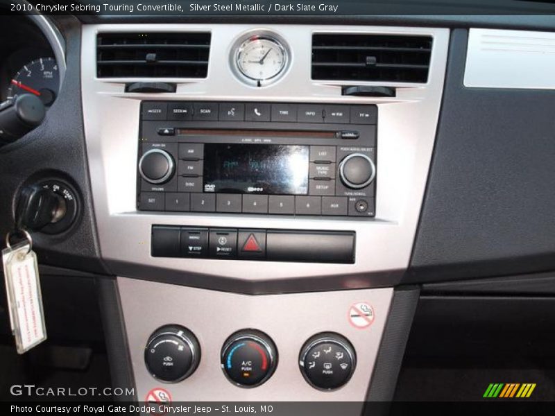 Silver Steel Metallic / Dark Slate Gray 2010 Chrysler Sebring Touring Convertible