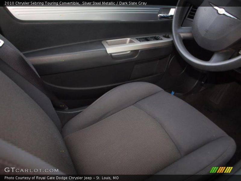 Silver Steel Metallic / Dark Slate Gray 2010 Chrysler Sebring Touring Convertible