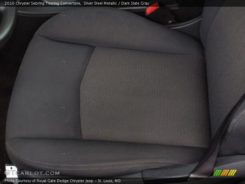Silver Steel Metallic / Dark Slate Gray 2010 Chrysler Sebring Touring Convertible