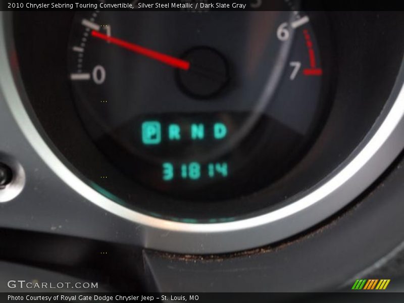 Silver Steel Metallic / Dark Slate Gray 2010 Chrysler Sebring Touring Convertible