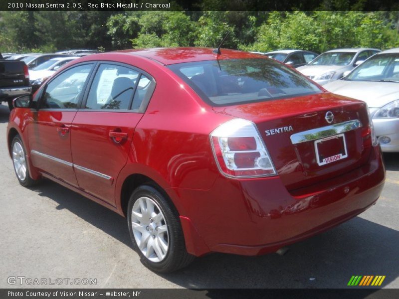 Red Brick Metallic / Charcoal 2010 Nissan Sentra 2.0 S