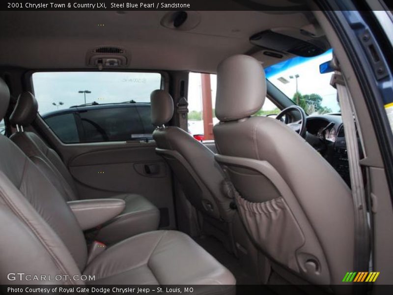 Steel Blue Pearl / Sandstone 2001 Chrysler Town & Country LXi