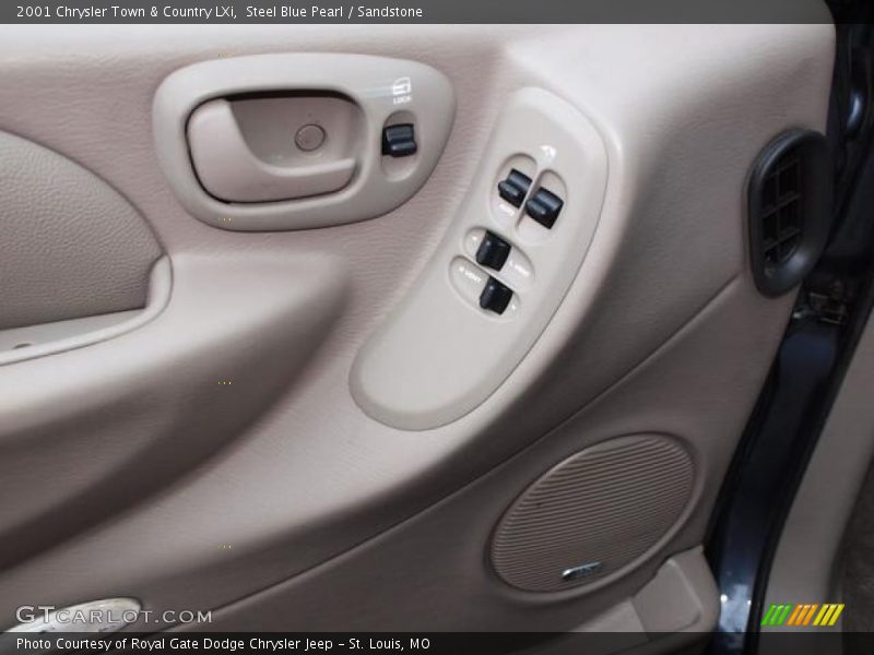 Steel Blue Pearl / Sandstone 2001 Chrysler Town & Country LXi