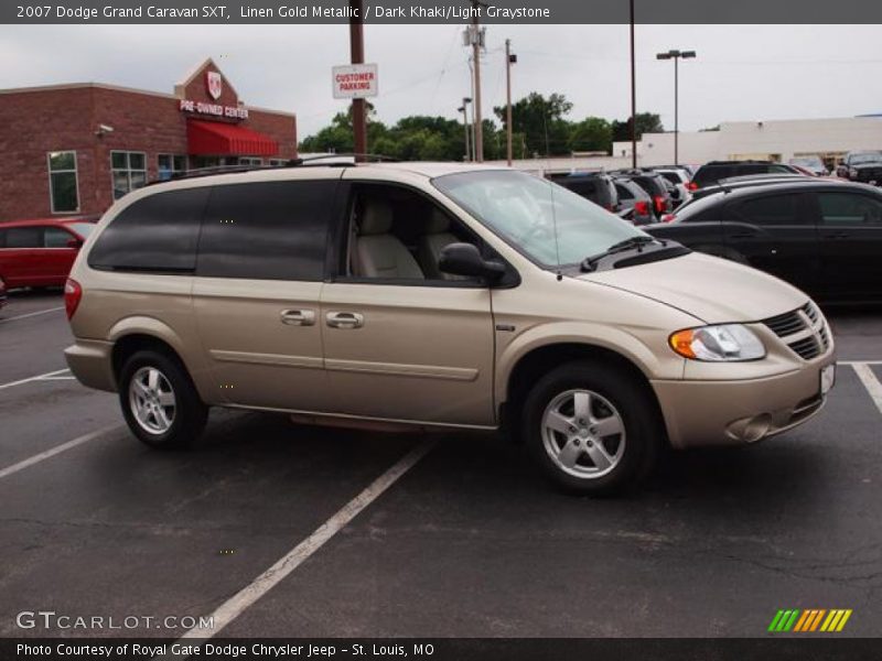 Linen Gold Metallic / Dark Khaki/Light Graystone 2007 Dodge Grand Caravan SXT