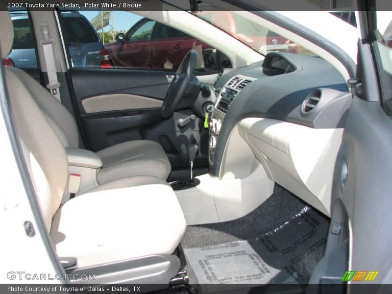 Polar White / Bisque 2007 Toyota Yaris Sedan