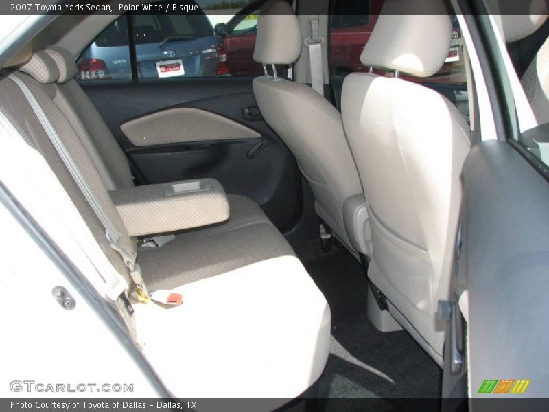 Polar White / Bisque 2007 Toyota Yaris Sedan
