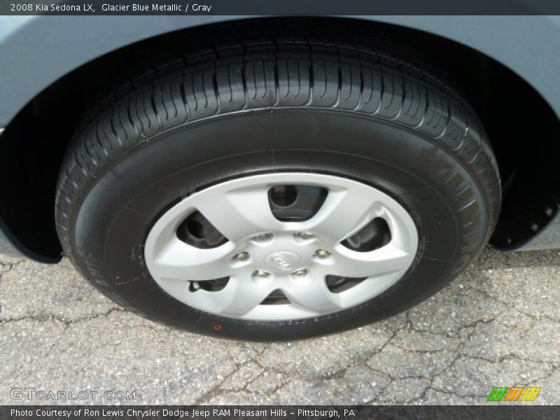 Glacier Blue Metallic / Gray 2008 Kia Sedona LX