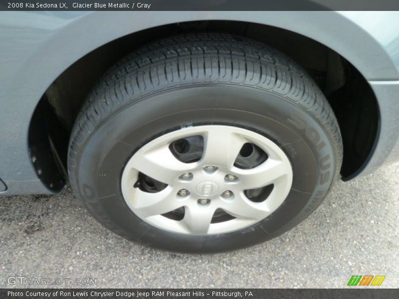 Glacier Blue Metallic / Gray 2008 Kia Sedona LX