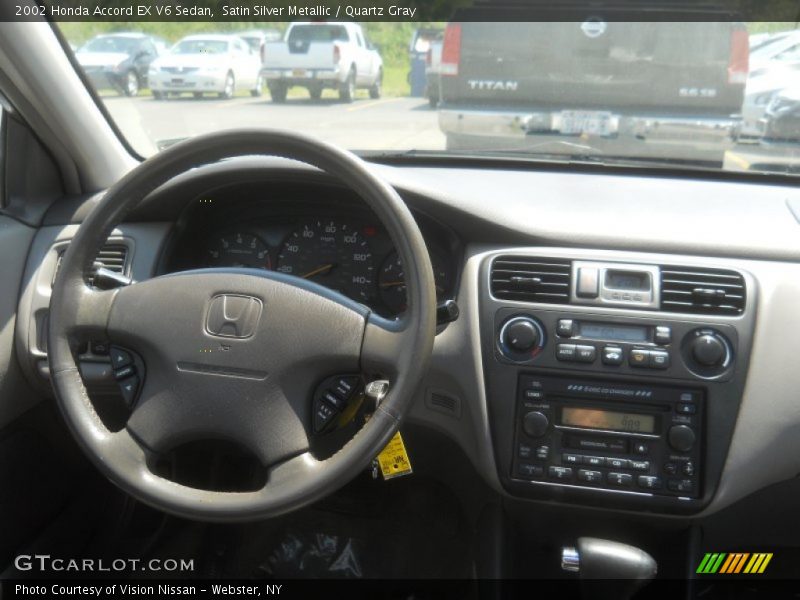 Satin Silver Metallic / Quartz Gray 2002 Honda Accord EX V6 Sedan