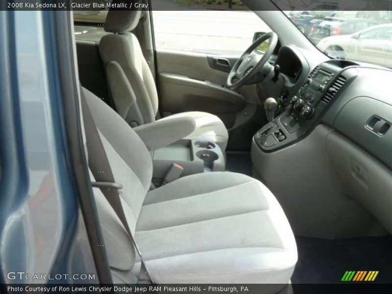 Glacier Blue Metallic / Gray 2008 Kia Sedona LX