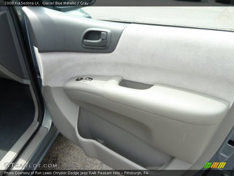 Glacier Blue Metallic / Gray 2008 Kia Sedona LX