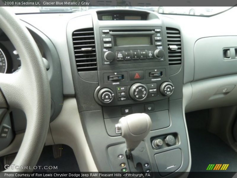 Glacier Blue Metallic / Gray 2008 Kia Sedona LX