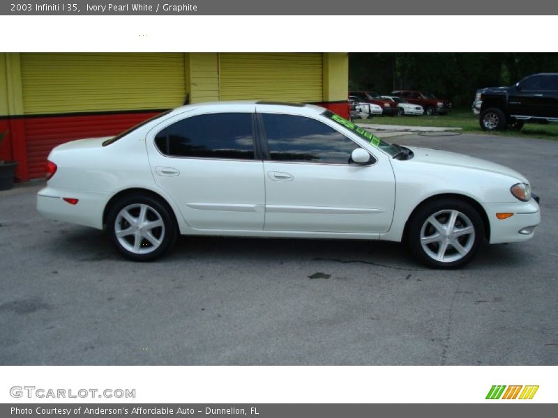 Ivory Pearl White / Graphite 2003 Infiniti I 35
