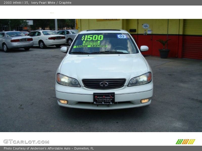 Ivory Pearl White / Graphite 2003 Infiniti I 35